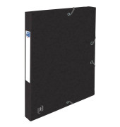 Heftbox TOP FILE+ 400114363, A4 schwarz, 2,5cm F&uuml;llh&ouml;he, Karton 390g