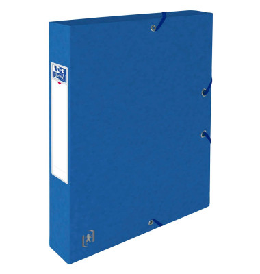 Heftbox TOP FILE+ 400114368, A4 blau, 4cm F&uuml;llh&ouml;he, Karton 390g