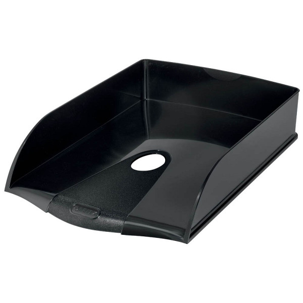 Leitz Briefablage Recycle 5324-00-95, A4, schwarz, recycelter Kunststoff stapelbar 4002432127450 Leitz