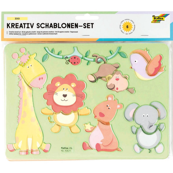 4001868121315 - 0 Zeichenschablonen-Set Zeichenschablonen ZOO 6 St farbsortiert 4001868121315 - 0 Zeichenschablonen-Set Zeichenschablonen ZOO 6 St farbsortiert
