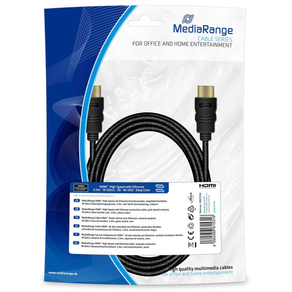 4260459615316 - HDMI High Speed Ethernet Anschlussk 18Gibt s 3m 4260459615316 - HDMI High Speed Ethernet Anschlussk 18Gibt s 3m