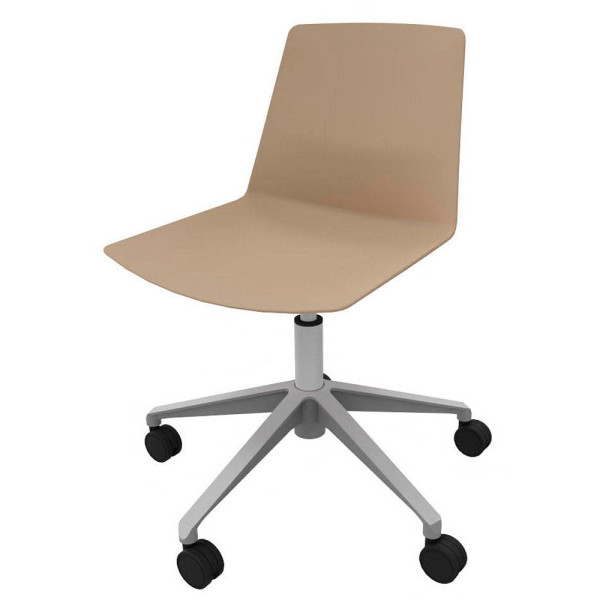 8052877355914 - Besucherstuhl Clue beige silber ohne Armlehnen Fußkreuz 8052877355914 Quadrifoglio 8052877355914 - Besucherstuhl Clue beige silber ohne Armlehnen Fußkreuz 8052877355914 Quadrifoglio