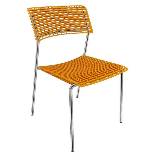 8052877357123 - Besucherstuhl Cell gelb chrom ohne Armlehnen 4-Fuß-Gestell 8052877357123 Quadrifoglio 8052877357123 - Besucherstuhl Cell gelb chrom ohne Armlehnen 4-Fuß-Gestell 8052877357123 Quadrifoglio