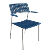 Cell Besucherstuhl blau
