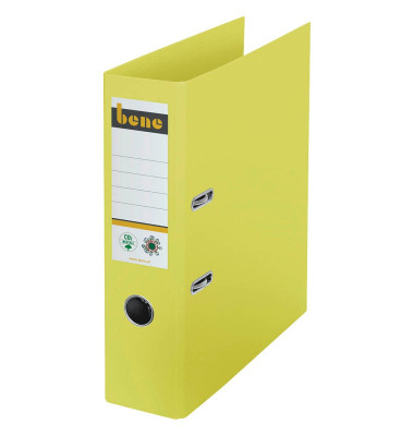 Ordner No.1 301400GE, A4 80mm breit Karton vollfarbig gelb Ordner No.1 301400GE, A4 80mm breit Karton vollfarbig gelb