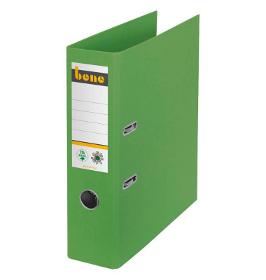 Ordner No.1 301400GN, A4 80mm breit Karton vollfarbig grün Ordner No.1 301400GN, A4 80mm breit Karton vollfarbig grün