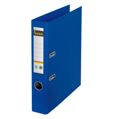 Ordner No.1 301600 BL, A4 52mm schmal Karton vollfarbig blau