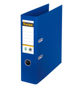 Ordner No.1 301400BL, A4 80mm breit Karton vollfarbig blau
