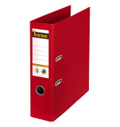 Ordner No.1 301400RT, A4 80mm breit Karton vollfarbig rot