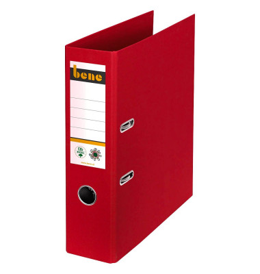 Ordner No.1 301400RT, A4 80mm breit Karton vollfarbig rot Ordner No.1 301400RT, A4 80mm breit Karton vollfarbig rot