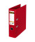 Ordner No.1 301400RT, A4 80mm breit Karton vollfarbig rot