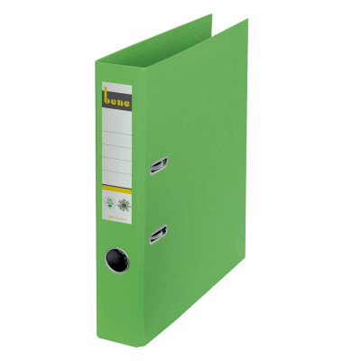 Ordner No.1 301600 GN, A4 52mm schmal Karton vollfarbig grün