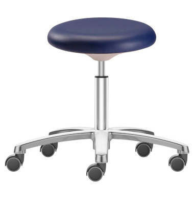 Labster Arbeitshocker blau Kunstleder