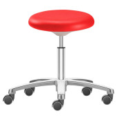 Labster Arbeitshocker rot Kunstleder