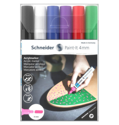 Paint-It 320 V1 Acrylstifte farbsortiert 4,0 mm