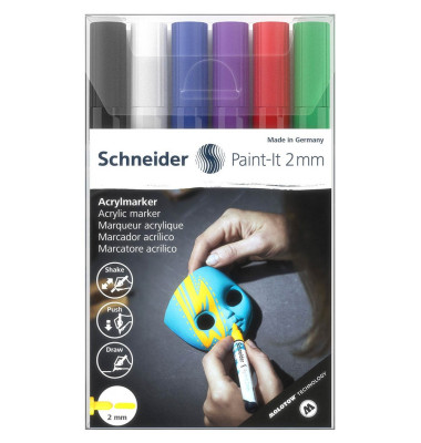 Paint-It 310 V1 Acrylstifte farbsortiert 2,0 mm