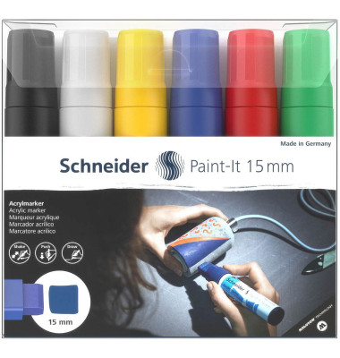 Paint-It 330 V1 Acrylstifte farbsortiert 15,0 mm