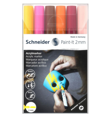 Paint-It 310 V3 Acrylstifte farbsortiert 2,0 mm