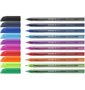 Kugelschreiber Vizz M 102290, blau / schwarz / rot / gr&uuml;n / hellblau / mitternachtsblau / pink / violett / orange / hellgr&uuml;n, 0,