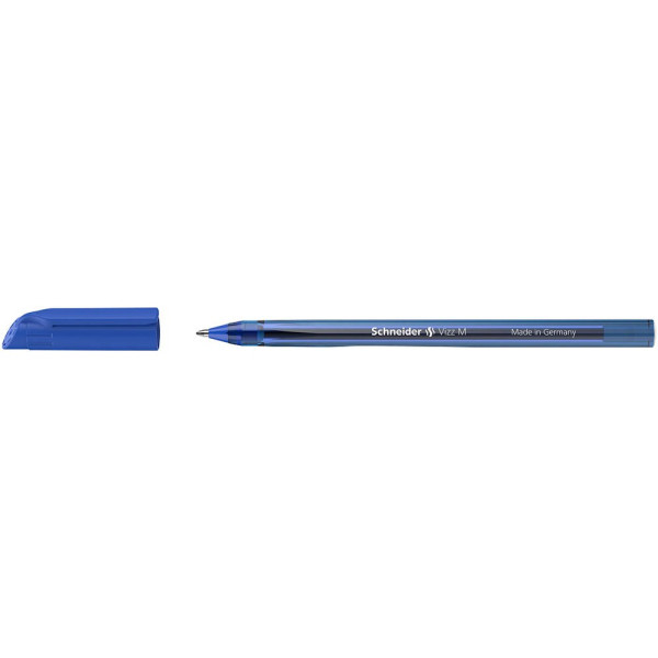 50 Stück Schneider Kugelschreiber Vizz M blau Schreibfarbe blau 4004675129543 Schneider