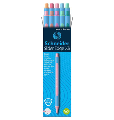 Kugelschreiber Slider Edge XB blau Schreibfarbe farbsortiert