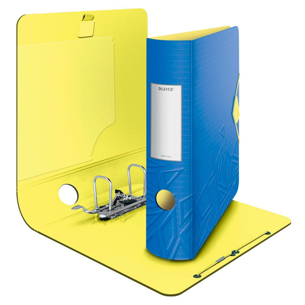 Leitz Ordner Active Urban Chic 1116-00-32, A4 82mm breit Kunststoff vollfarbig, teilweise mit Muster blau 4002432124190 Leitz