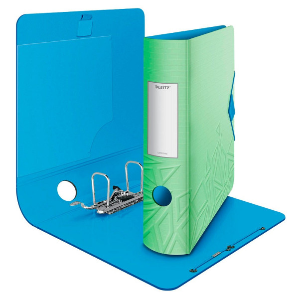 4002432124206 - Ordner Active Urban Chic 1116-00-50 A4 82mm breit Kunststoff vollfarbig teilweise mit Muster grün 4002432124206 Leitz