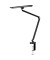 LED Zirkon LED-Schreibtischlampe schwarz 12 W mit Tischklemme