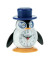  Wecker Pinguin 26514, wei&szlig;/schwarz