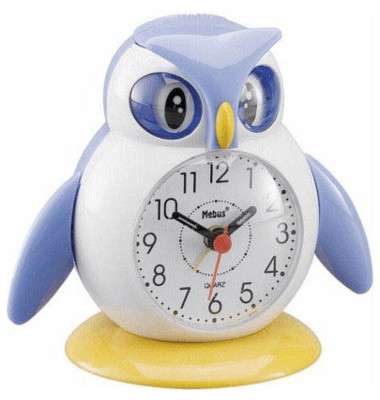  Wecker Eule 26513, blau