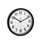 Wanduhr 60.3538.01 schwarz Kunststoff, Glas