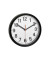 Wanduhr 60.3538.01 schwarz Kunststoff, Glas