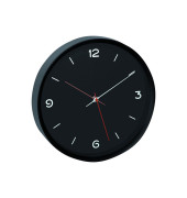 Wanduhr 60.3056.01 schwarz Kunststoff, Glas