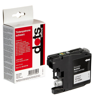 schwarz Tintenpatrone ersetzt brother LC-123BK