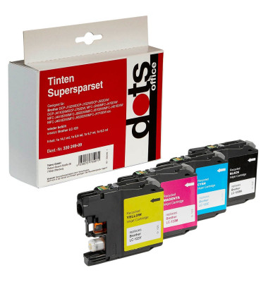 4 schwarz, cyan, magenta, gelb Tintenpatronen ersetzen brother LC123VALBPDR