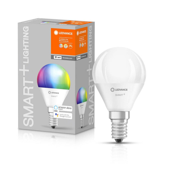 4058075485631 - LED-Lampe smart+ WiFi Mini bulb P46 E14 eek f 49 w 470 lm 2700…6500 k rgbw Smart - Ledvance 4058075485631 - LED-Lampe smart+ WiFi Mini bulb P46 E14 eek f 49 w 470 lm 2700…6500 k rgbw Smart - Ledvance