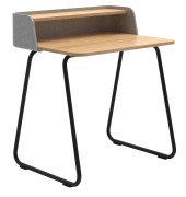 Sekretär secretair home SH10WS-RE027, 91cm (H), 82,4x61,2cm (BxT), rechteckig, eiche / schwarz