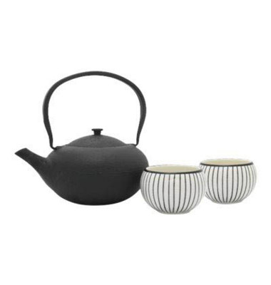 Tee-Set Shanxi schwarz 4-tlg.