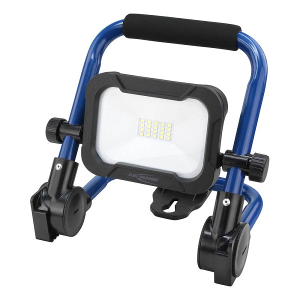 4013674154340 - ANSMANN ANS 1600-0274 - LED-Baustrahler 10 W 800 lm 5000 K Akku blau IP54 (1600-0274)