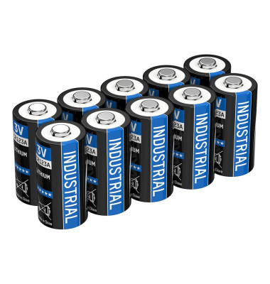 10 Batterien INDUSTRIAL Batterie 3,0 V