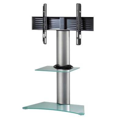 TV-Ständer Zental silber, mattglas