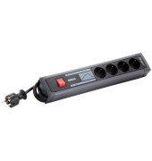 Steckdosenleiste 0015462513 Supraguard, 4-fach, schwarz