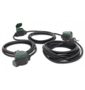 Verl&auml;ngerungskabel 0017103512 WEISS Supraflex, 10m, schwarz/gr&uuml;n