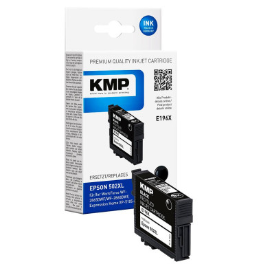E196X schwarz Tintenpatrone ersetzt EPSON 502XL (T02W14)