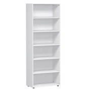 Bücherregal weiß 5 Fachböden