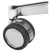 Bürostuhl-Ersatzrollen 9997c, Stiftlänge 22mm, StiftØ 11mm, für Hartboden, chrom