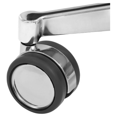Bürostuhl-Ersatzrollen 9997c, Stiftlänge 22mm, StiftØ 11mm, für Hartboden, chrom