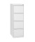 H&auml;ngeregistraturschrank 109836, reinwei&szlig;, 4 Schubladen, 1-bahnig
