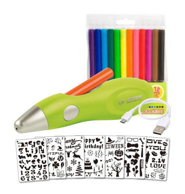 Airbrushset für Kinder farbsortiert