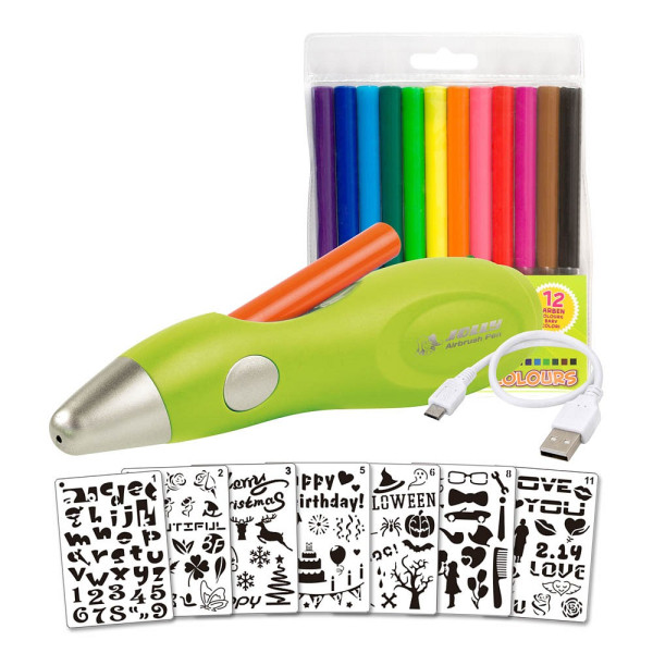 9014400309398 - Airbrushset für Kinder farbsortiert 9014400309398 Jolly 9014400309398 - Airbrushset für Kinder farbsortiert 9014400309398 Jolly